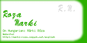 roza marki business card